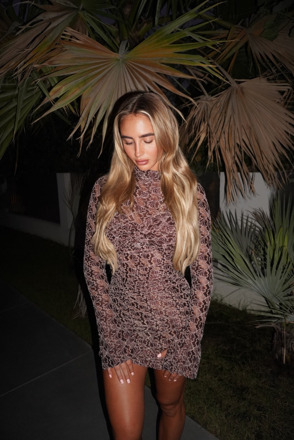 Harlo Dress Mini Brown