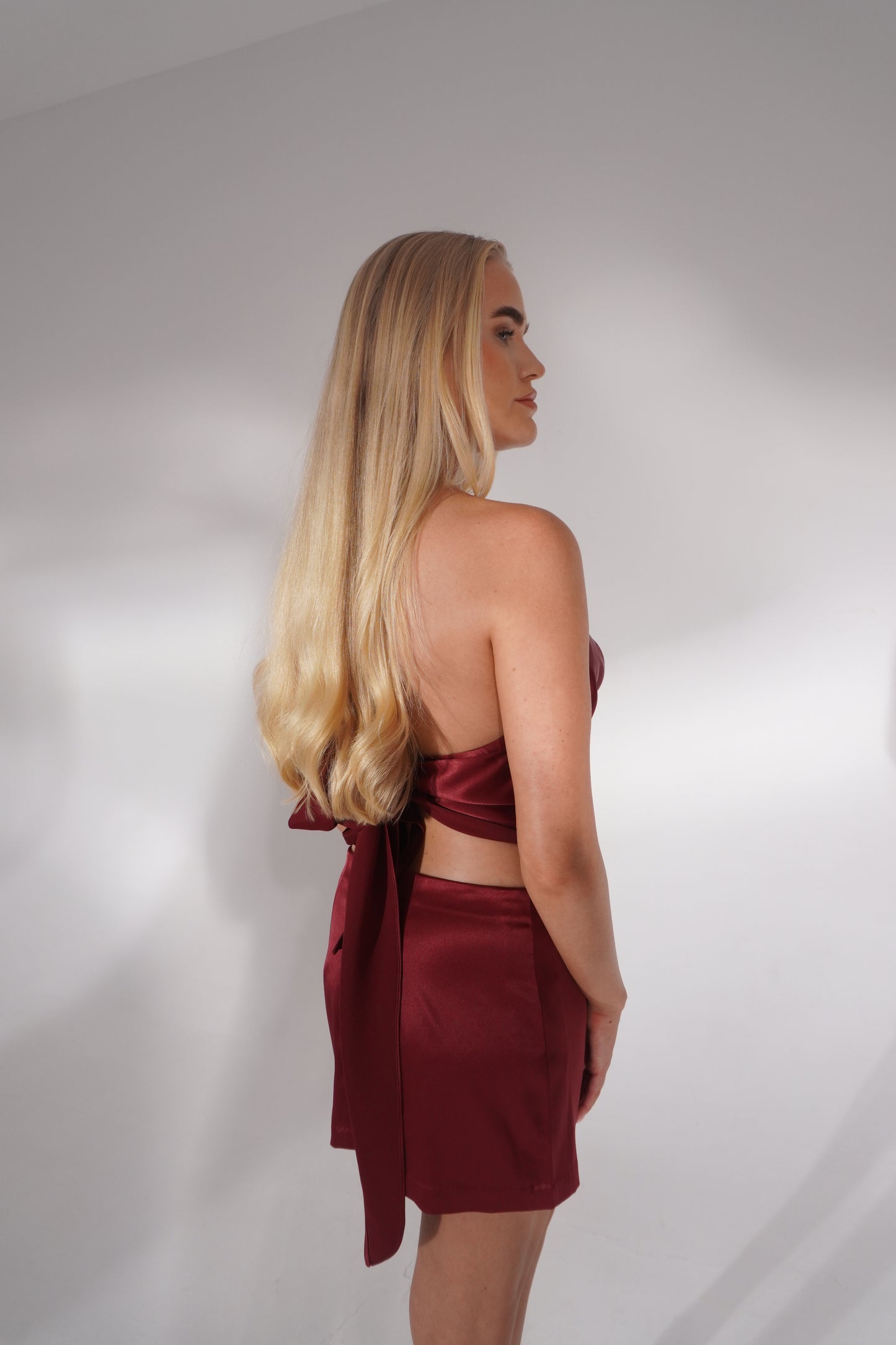 Fiora Skirt Mini Burgundy
